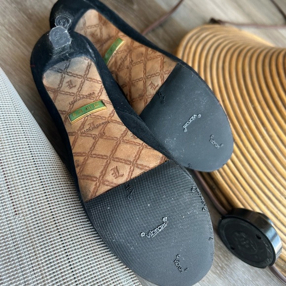 L.A.M.B Black Suede Women's Heels - Picture 11 of 12